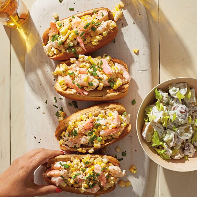 Shrimp & Corn Salad Rolls