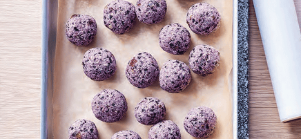 Anna's blueberry coconut bliss balls