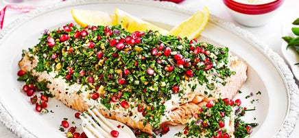 Midden-Oosterse zalm uit de oven