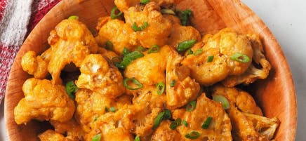 Air-fryer Buffalo cauliflower
