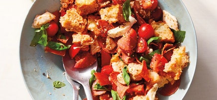 Turkey Pepperoni Pizza Panzanella