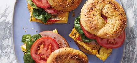 Frittata Bagel Sandwich