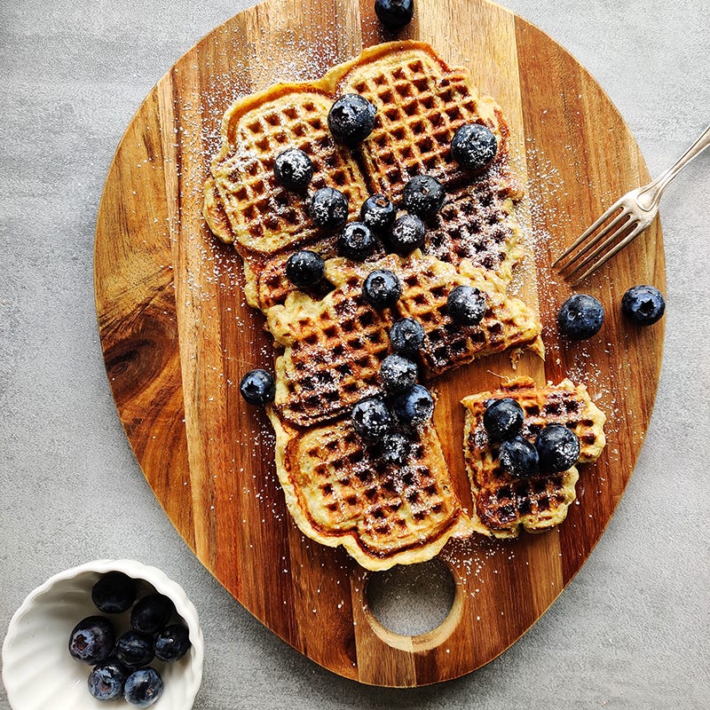 ViktVäktarna - Bananvåfflor med blåbär