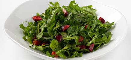 Arugula with cherry vinaigrette