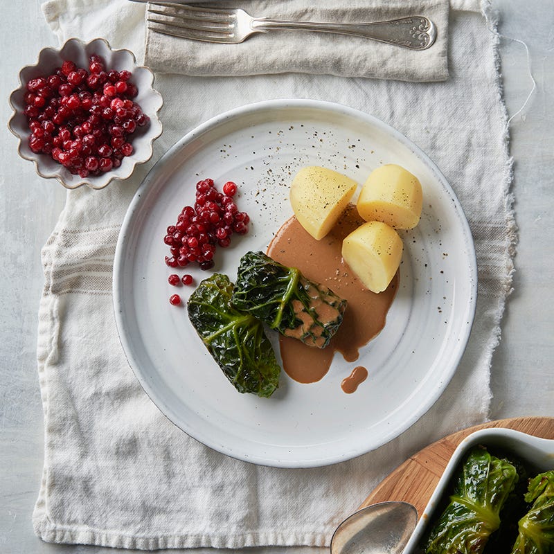 ViktVäktarna - Savoykåldolmar med sojafärs och risgrynsgröt