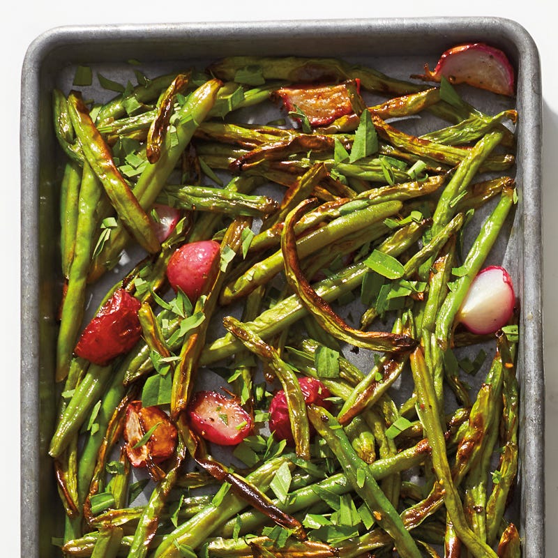 Roasted Green Beans & Radishes
