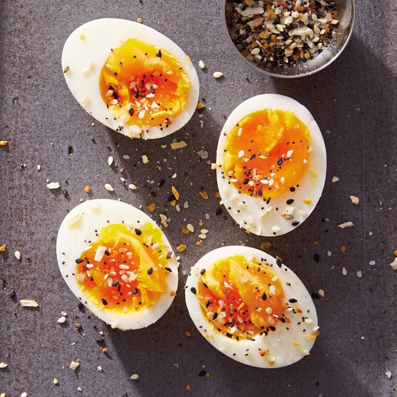 Jammy Eggs with Everything Seasoning