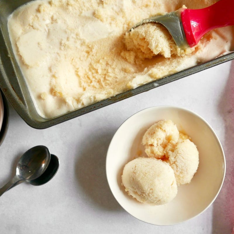 Photo of Vegan no-churn peach ice cream by WW