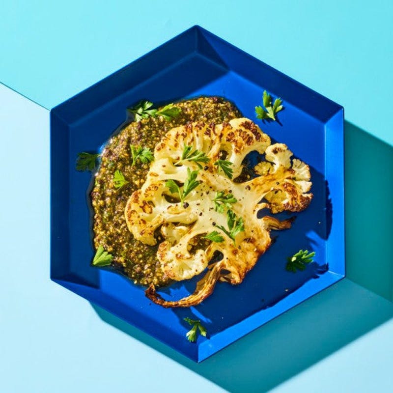 Photo of Charred cauliflower with chocolate & almond pesto by WW