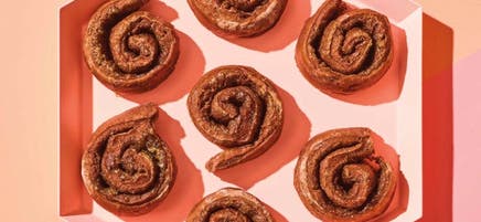 Chocolate spiral biscuits