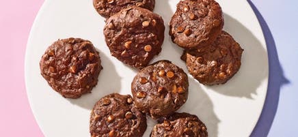 Double chocolate chip cookies