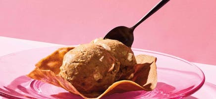 Rocky road “nice” cream in cookie cups