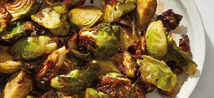 Air-Fried Brussels Sprouts with Balsamic