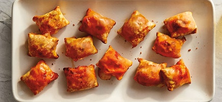Air-Fried Wonton Pizza Rolls