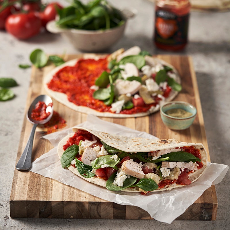ViktVäktarna - Piadina med kyckling och ajvar