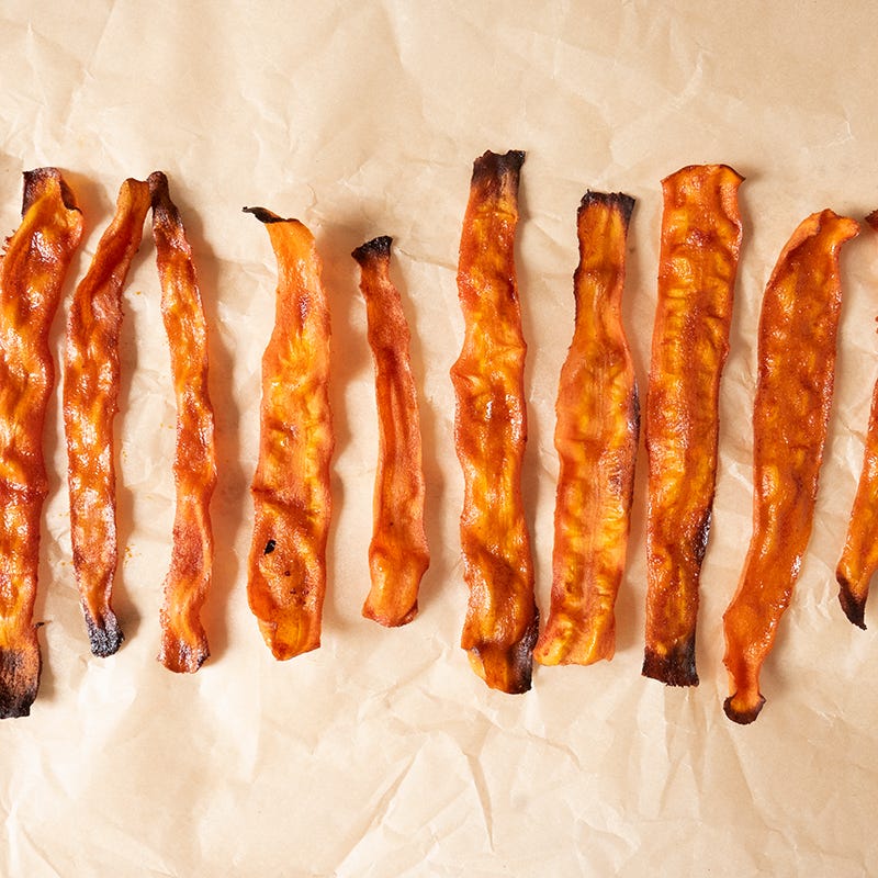 Vegan carrot bacon