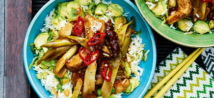 Kung pao turkey stir-fry