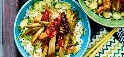 Kung pao turkey stir-fry