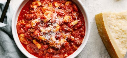 Macaroni de blé entier au chili