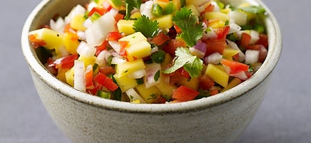 Homemade mango salsa