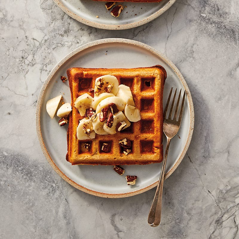 Banana Bread Waffles