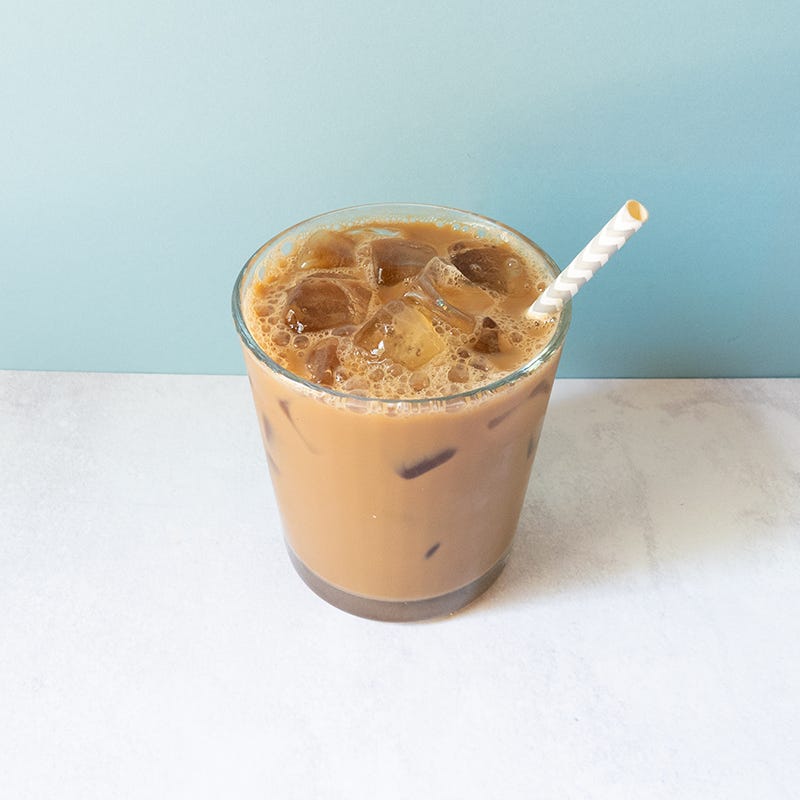 Double-almond iced coffee