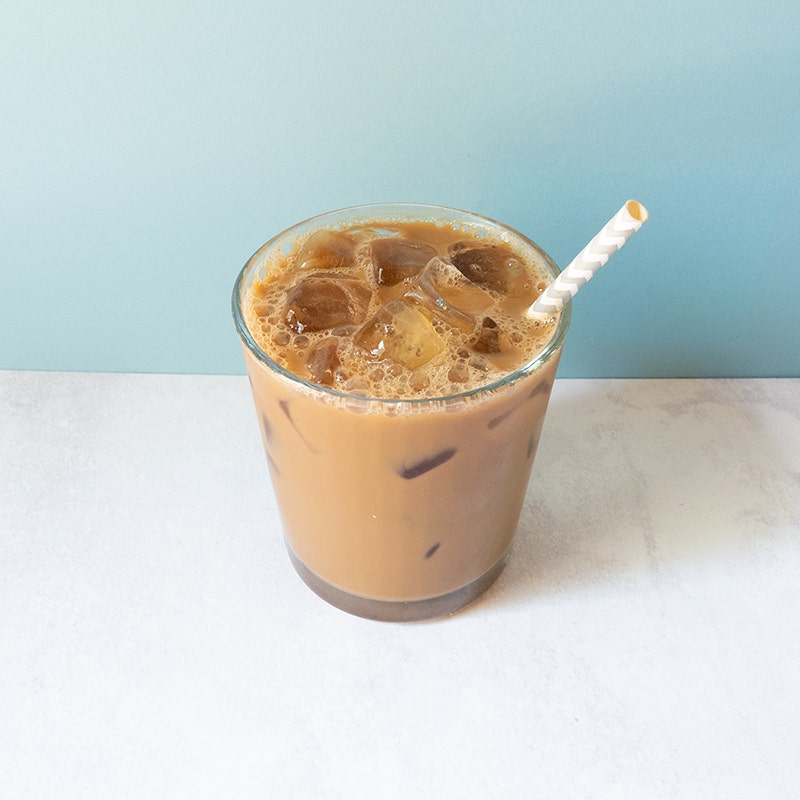 Double-almond iced coffee