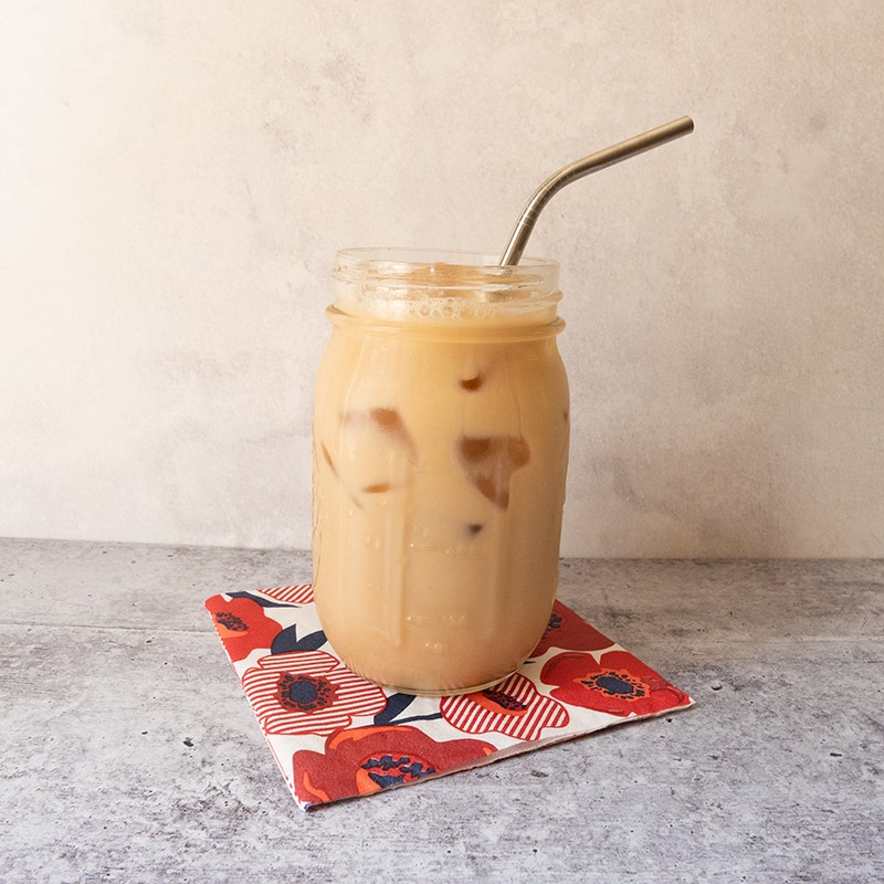 Iced vanilla chai tea latte
