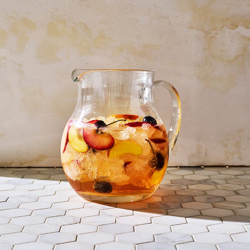 ViktVäktarna - Vit sangria med persika, plommon och körsbär