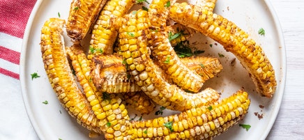Air fryer corn ribs