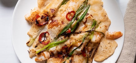 Haemul pajeon (Korean seafood pancake)