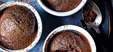 Chocolate banana puddings