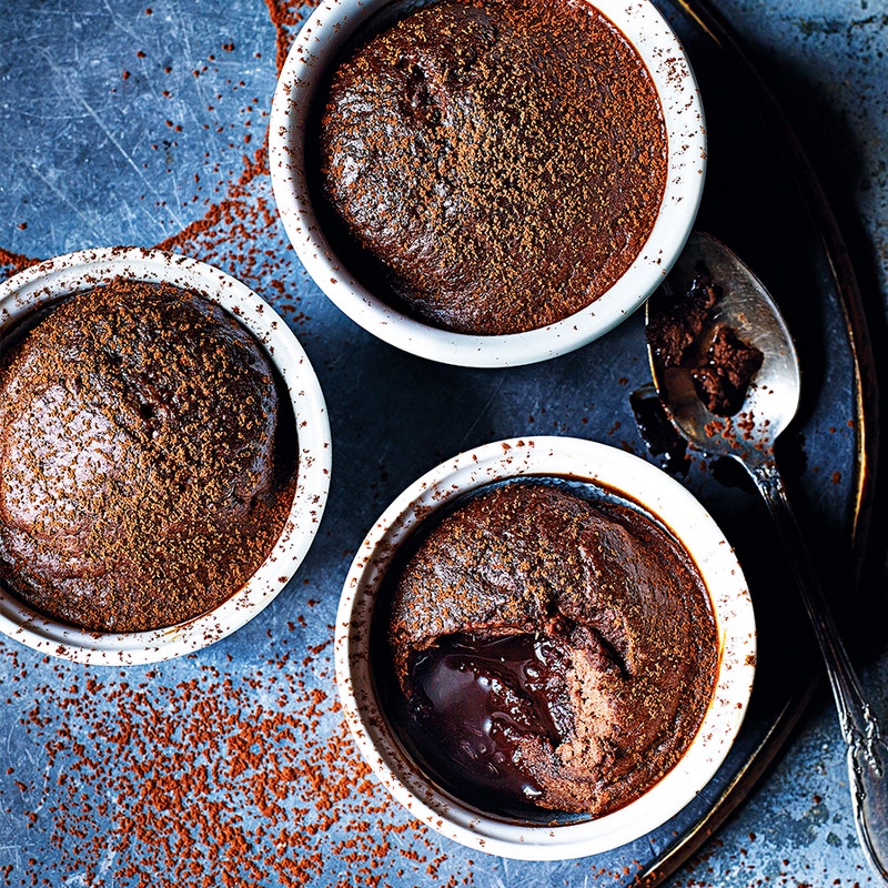 Chocolate banana puddings