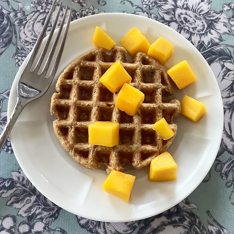 Individual oatmeal waffles by Chef Millie Peartree
