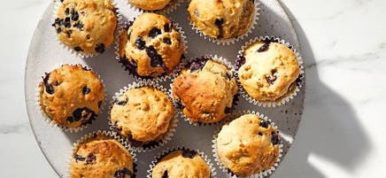 Muffins aux bleuets sans sucre ajouté