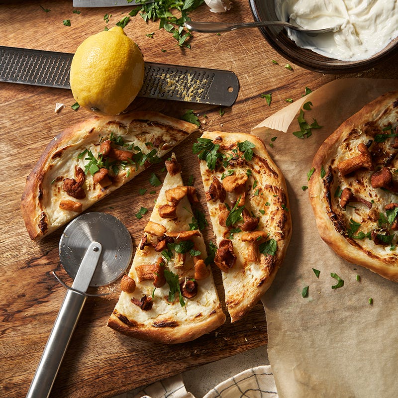 ViktVäktarna - Långjäst pizza med citron och kantareller
