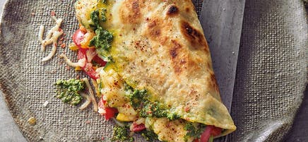 Gemüse-Pesto-Quesadillas