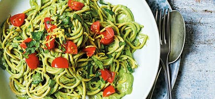 Spaghetti à la sauce aux herbes