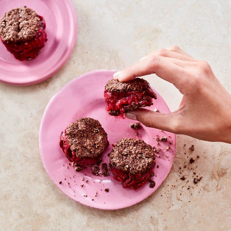 Sandwich-Cookies mit Blitzeis