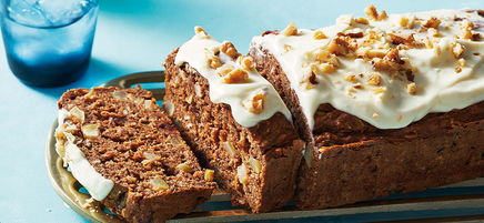 Nikki's carrot cake and apple loaf with cream cheese frosting