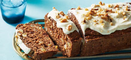 Nikki's carrot cake and apple loaf with cream cheese frosting