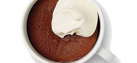 Flourless Dark Chocolate Mug Cake