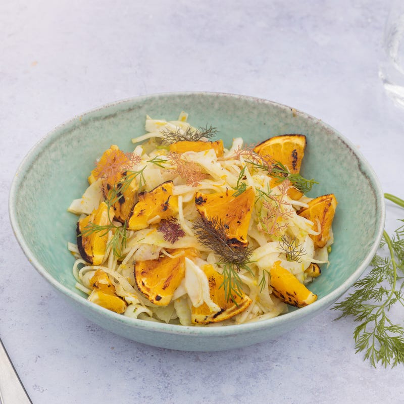 Foto van Salade van venkel en geroosterde sinaasappel door WW