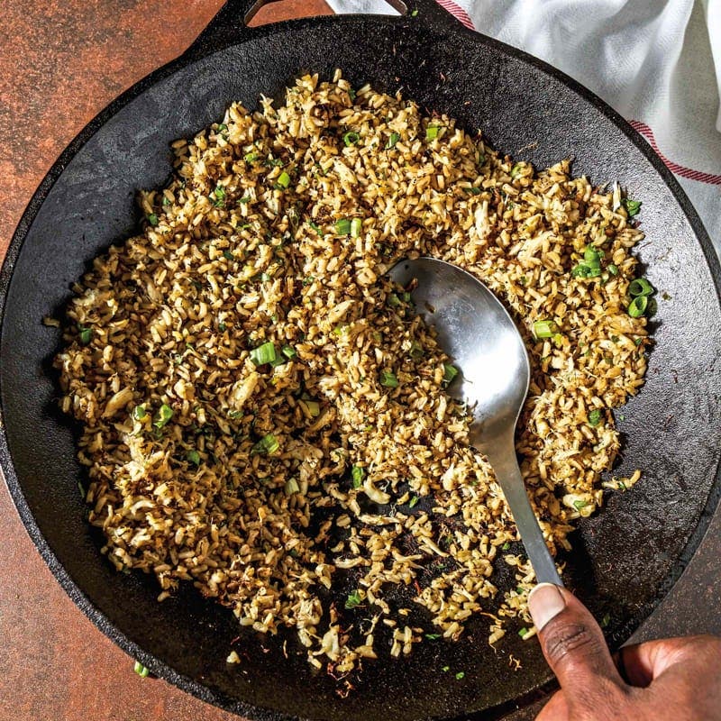 One-pan fish rice