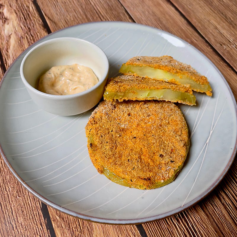 Photo of Air-fried green tomatoes with spicy aioli by WW