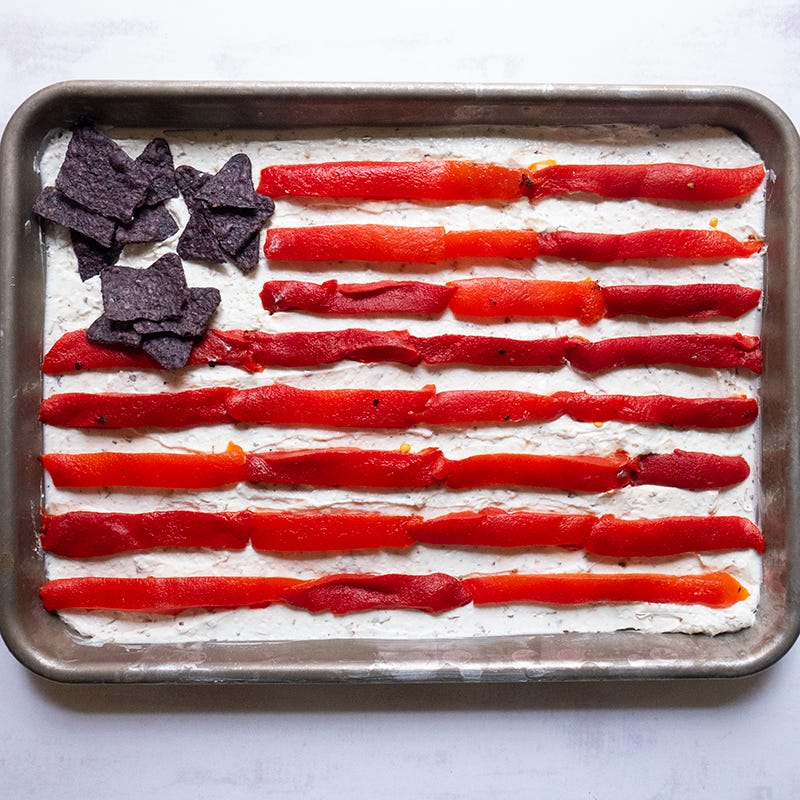 July 4th garlic-herb dip