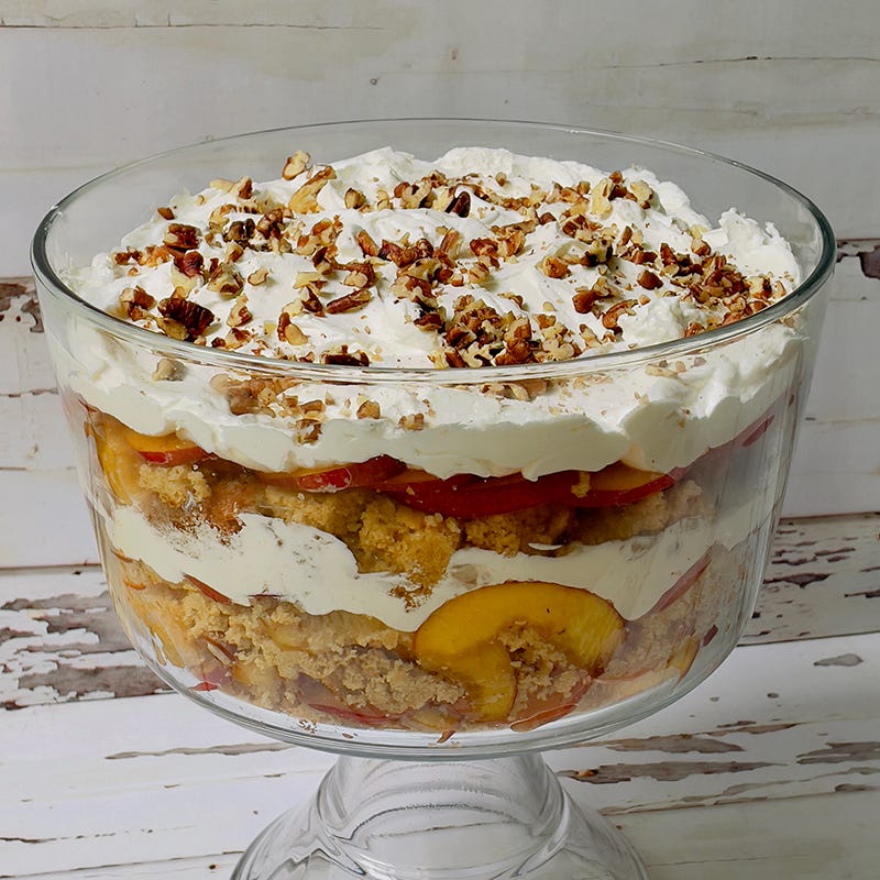 Photo of Peach and cornbread trifle by WW