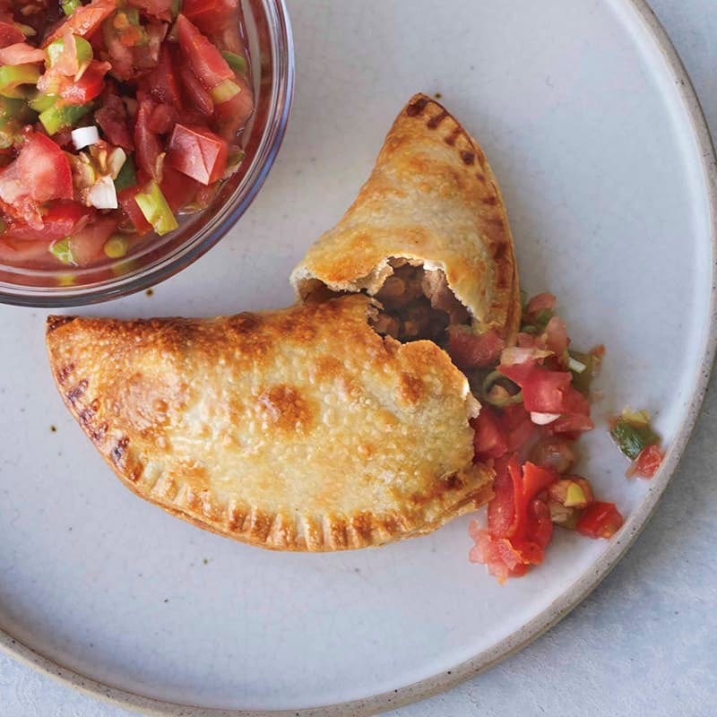 Air-fryer beef and potato empanadas