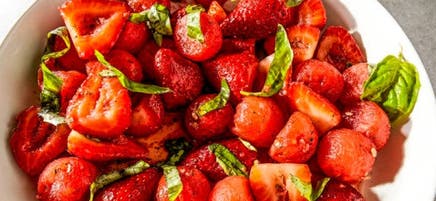 Salade de fruits aux fraises