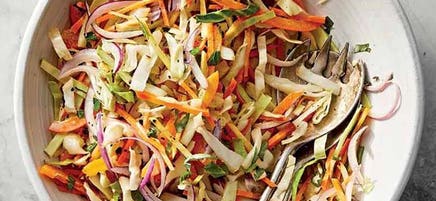 Salade de chou grillé